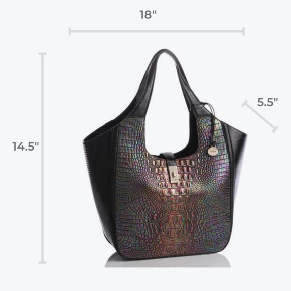 Brahmin Carla Black Pearl Bonnette - Picture 5 of 11